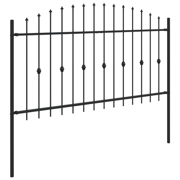 Piikkikaide ASTEN 200 x 150 cm Jauhemaalattu Teräs Musta
