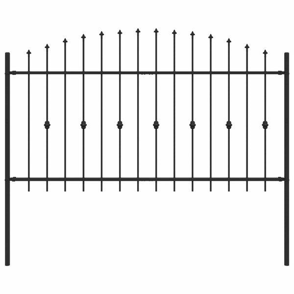 Piikkikaide ASTEN 200 x 150 cm Jauhemaalattu Teräs Musta