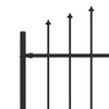Piikkikaide ASTEN 200 x 166 cm Jauhemaalattu Teräs Musta
