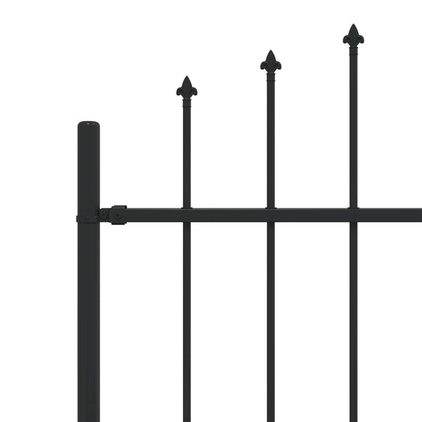 Piikkikaide ASTEN 200 x 166 cm Jauhemaalattu Teräs Musta