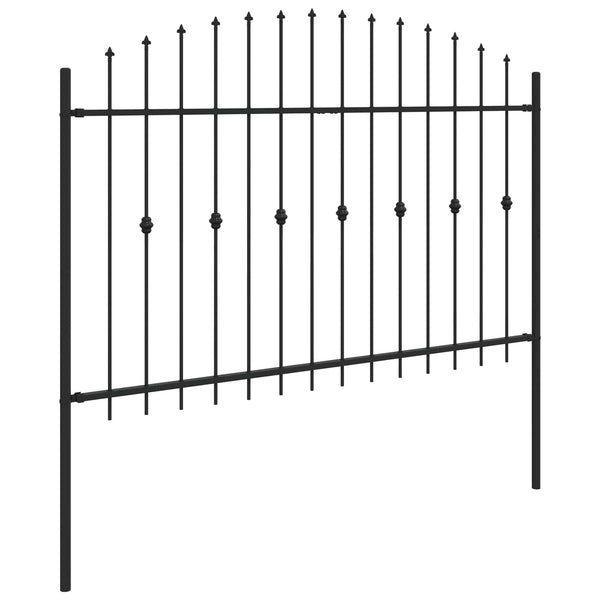 Piikkikaide ASTEN 200 x 166 cm Jauhemaalattu Teräs Musta