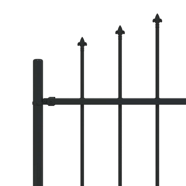 Piikkikaide ASTEN 200 x 200 cm Jauhemaalattu Teräs Musta