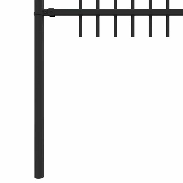 Piikki Kaari Aita DRONTEN 200 x 60 cm Jauhemaalattu Teräs Musta