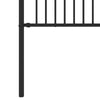 Piikki Aita BAARLO 200 x 80 cm Jauhemaalattu Teräs Musta