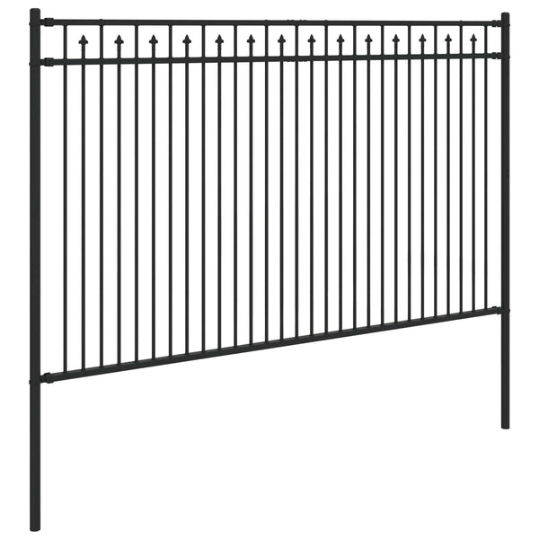 Piikki Aita BAARLO 200 x 116 cm Jauhemaalattu Teräs Musta