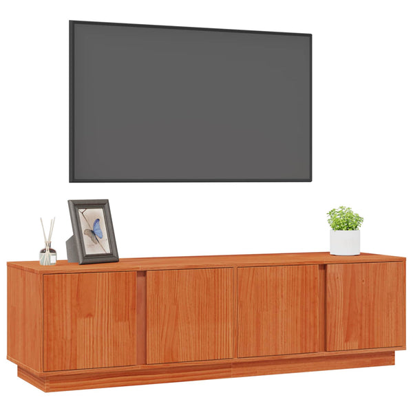 TV-kaappi Vahansävyinen Ruskea 140 x 40 x 40 cm Massiivimänty