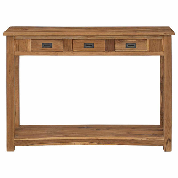 Konsolipöytä Luonnollinen 110 x 30 x 80 cm Tiikkipuu