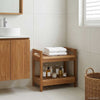 Kylpyhuoneshelf Luonnollinen 45 x 30 x 45 cm Tiikkipuu