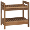 Kylpyhuoneshelf Luonnollinen 45 x 30 x 45 cm Tiikkipuu
