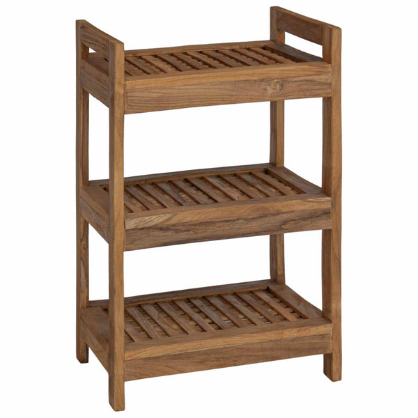 Kylpyhuoneshelf Luonnollinen 45 x 30 x 71 cm Tiikkipuu