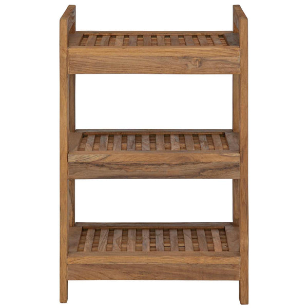 Kylpyhuoneshelf Luonnollinen 45 x 30 x 71 cm Tiikkipuu