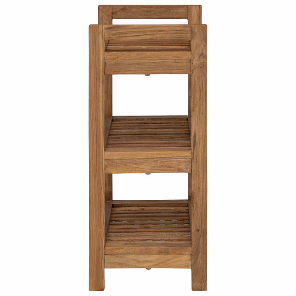 Kylpyhuoneshelf Luonnollinen 45 x 30 x 71 cm Tiikkipuu