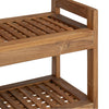 Kylpyhuoneshelf Luonnollinen 45 x 30 x 97 cm Tiikkipuu