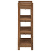 Kylpyhuoneshelf Luonnollinen 45 x 30 x 97 cm Tiikkipuu