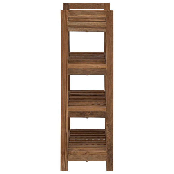 Kylpyhuoneshelf Luonnollinen 45 x 30 x 97 cm Tiikkipuu