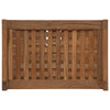 Kylpyhuoneshelf Luonnollinen 45 x 30 x 97 cm Tiikkipuu