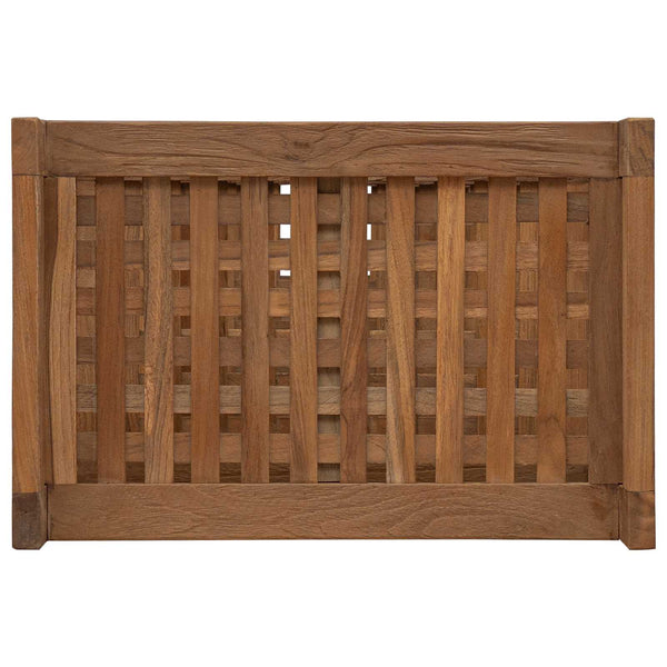 Kylpyhuoneshelf Luonnollinen 45 x 30 x 97 cm Tiikkipuu