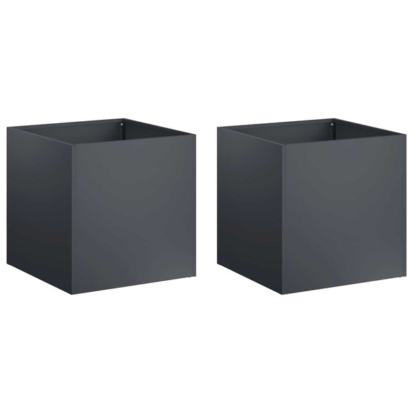 Puutarha ruukku 2 kpl Antrasiitti 20 x 20 x 20 cm