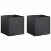 Puutarha ruukku 2 kpl Musta 25 x 25 x 25 cm