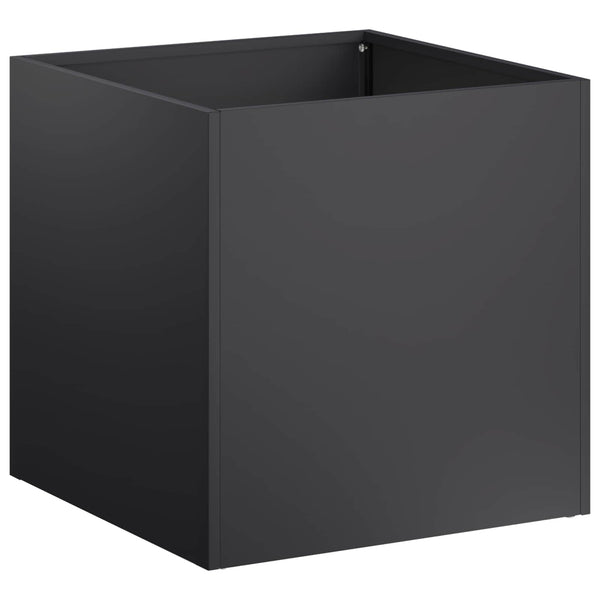 Puutarha ruukku 2 kpl Musta 25 x 25 x 25 cm