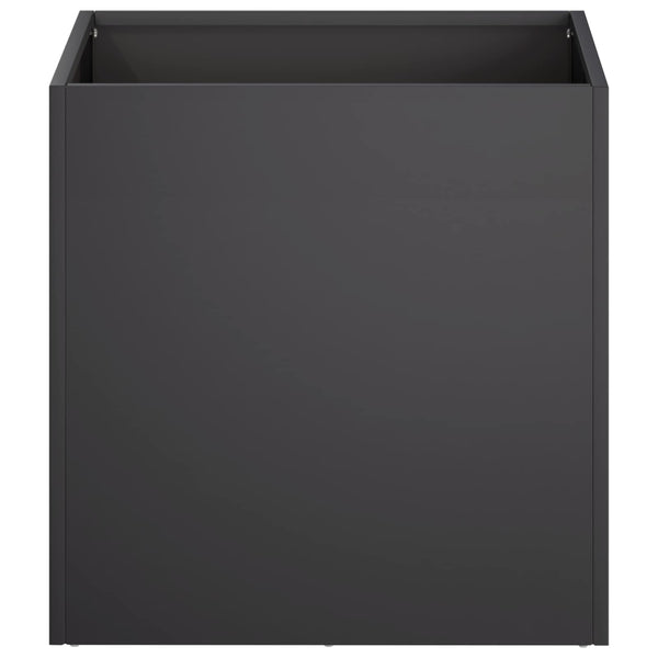 Puutarha ruukku 2 kpl Musta 25 x 25 x 25 cm