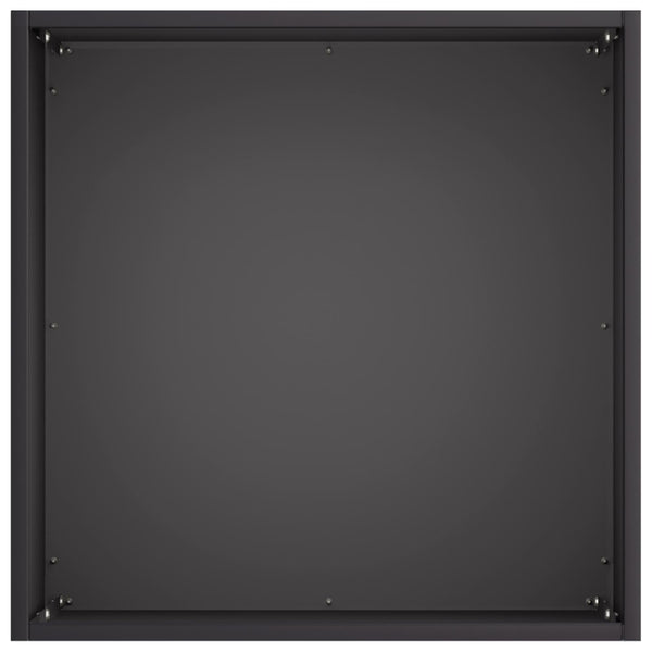 Puutarha ruukku 2 kpl Musta 45 x 45 x 45 cm