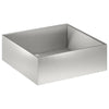 Puutarha ruukku 2 kpl Hopea 40 x 40 x 20 cm Ruostumaton teräs