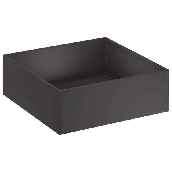 Puutarha ruukku Musta 60 x 60 x 20 cm Kylmävalssattu teräs