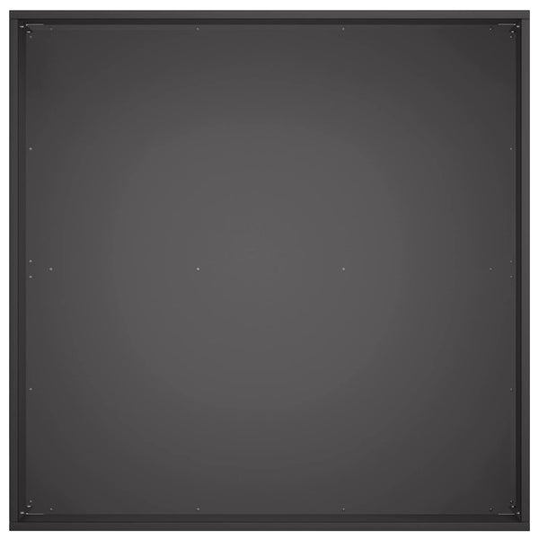 Puutarha ruukku Musta 60 x 60 x 20 cm Kylmävalssattu teräs