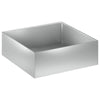 Puutarha ruukku 2 kpl Hopea 60 x 60 x 20 cm Galvanoitu teräs