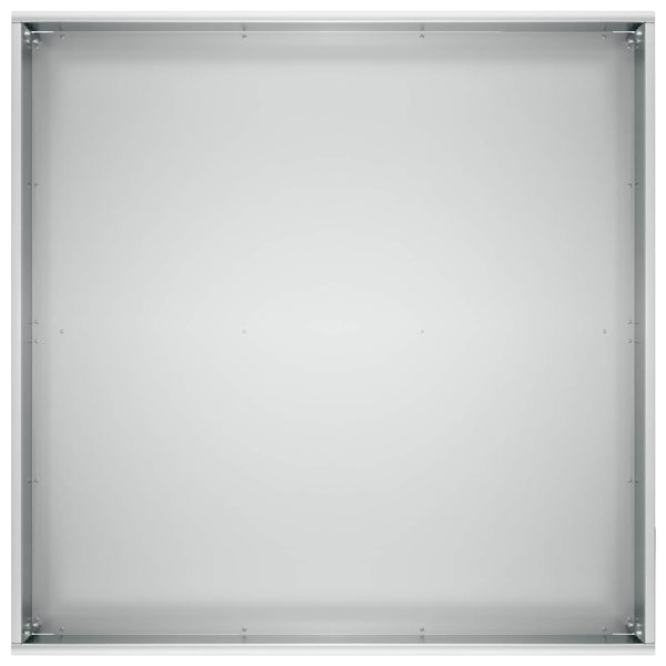 Puutarha ruukku 2 kpl Hopea 60 x 60 x 20 cm Galvanoitu teräs