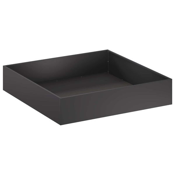 Puutarha ruukku Musta 80 x 80 x 12 cm Kylmävalssattu teräs