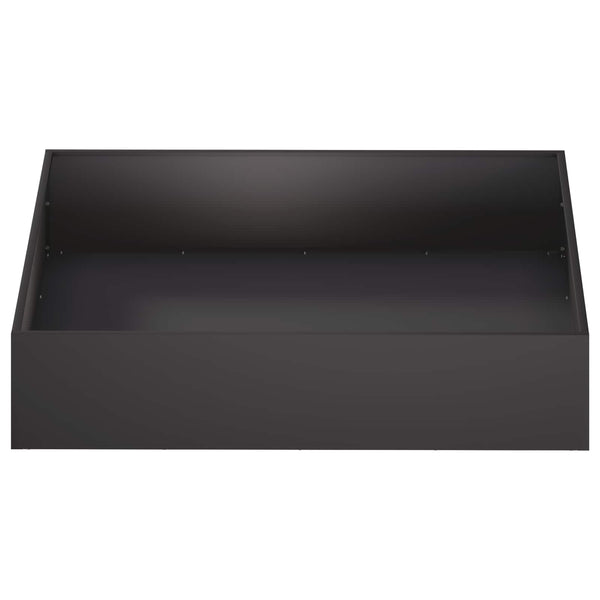 Puutarha ruukku Musta 80 x 80 x 12 cm Kylmävalssattu teräs
