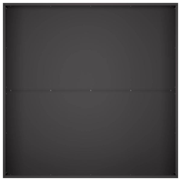 Puutarha ruukku Musta 80 x 80 x 12 cm Kylmävalssattu teräs