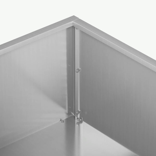 Puutarha ruukku 2 kpl Hopea 80 x 80 x 12 cm Galvanoitu teräs