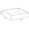 Puutarha ruukku 2 kpl Ruosteinen 100 x 100 x 20 cm