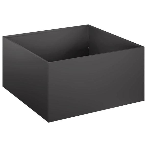 Puutarha ruukku Musta 40 x 40 x 30 cm Kylmävalssattu teräs