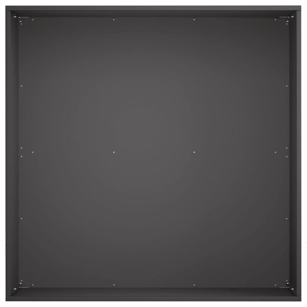 Puutarha ruukku Musta 40 x 40 x 30 cm Kylmävalssattu teräs
