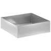 Puutarha ruukku 2 kpl Hopea 80 x 80 x 30 cm Galvanoitu teräs