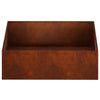 Puutarha ruukku 2 kpl Ruosteinen 80 x 80 x 30 cm