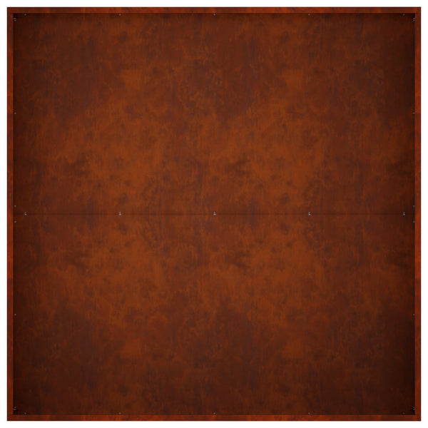 Puutarha ruukku 2 kpl Ruosteinen 80 x 80 x 30 cm