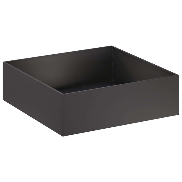 Puutarha ruukku 2 kpl Musta 100 x 100 x 30 cm