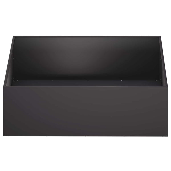 Puutarha ruukku 2 kpl Musta 100 x 100 x 30 cm