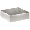 Puutarha ruukku 2 kpl Hopea 100 x 100 x 30 cm Ruostumaton teräs