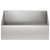 Puutarha ruukku 2 kpl Hopea 100 x 100 x 30 cm Ruostumaton teräs