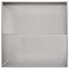 Puutarha ruukku 2 kpl Hopea 100 x 100 x 30 cm Ruostumaton teräs