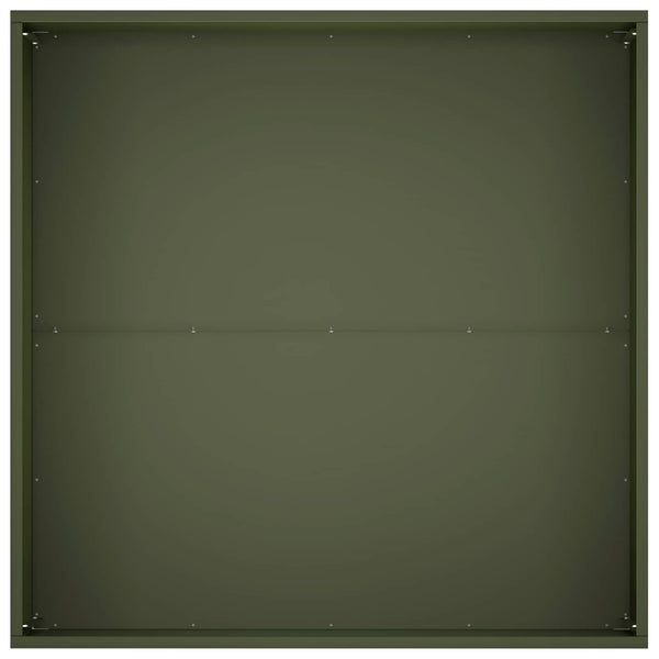 Puutarha ruukku 2 kpl Oliivinvihreä 80 x 80 x 40 cm
