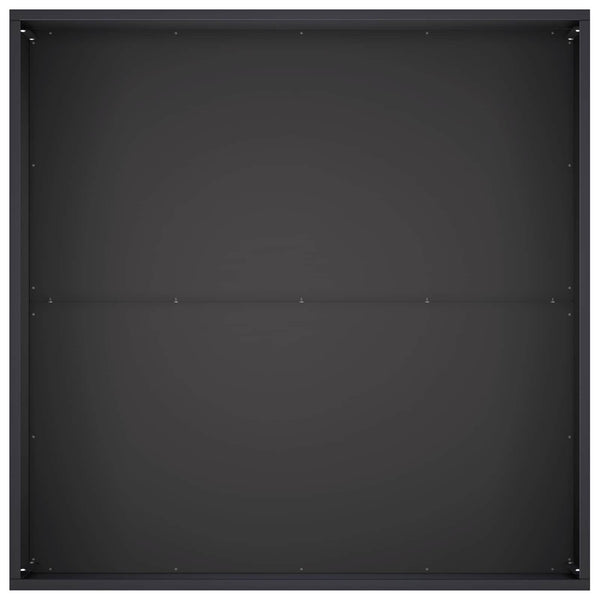 Puutarha ruukku Musta 100 x 100 x 40 cm Kylmävalssattu teräs