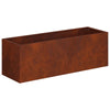 Puutarha ruukku 2 kpl Ruosteinen 60 x 20 x 20 cm