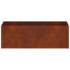 Puutarha ruukku 2 kpl Ruosteinen 60 x 20 x 20 cm
